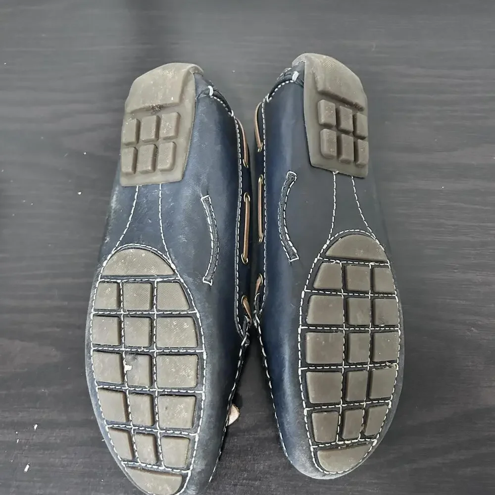 Clarks Artisan Dunhill Driving Moccasins Navy Blue Women's size 6‎